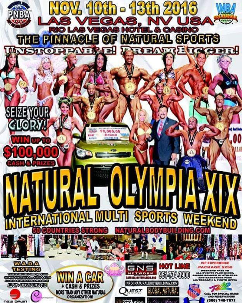 10.-13.11.2016 – XIX Natural Olympia, Las Vegas, Nevada USA