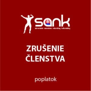 Zrušenie členstva v SANK - poplatok